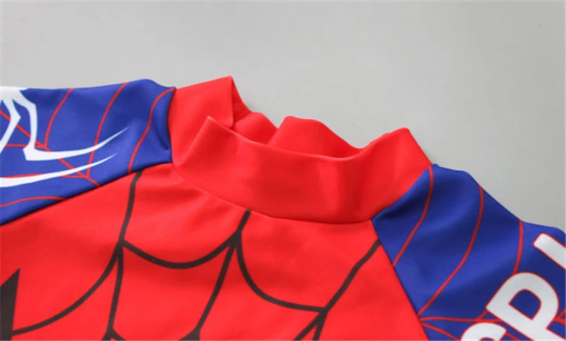 3Pcs Spiderman Short Sleeve Swimsuit