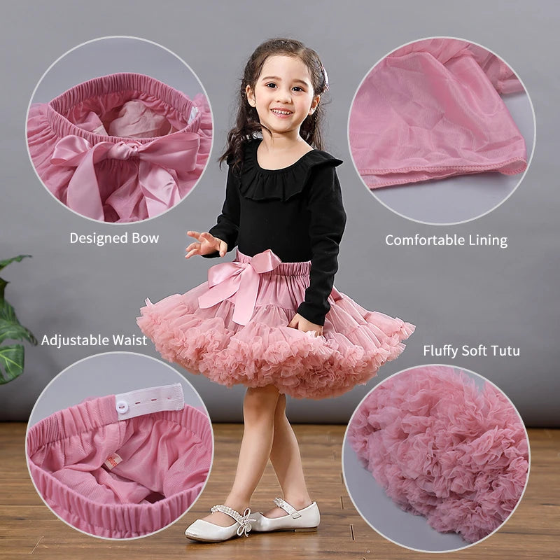 Baby Girls Fluffy Ballerina Pettiskirt