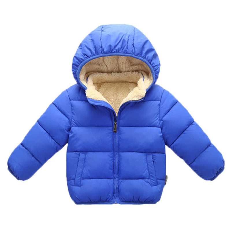 Warm Winter Thick Jacket with Hood and fur lining