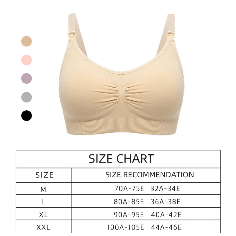 Breastfeeding Underwear Seamless Maternity Bra Push Up