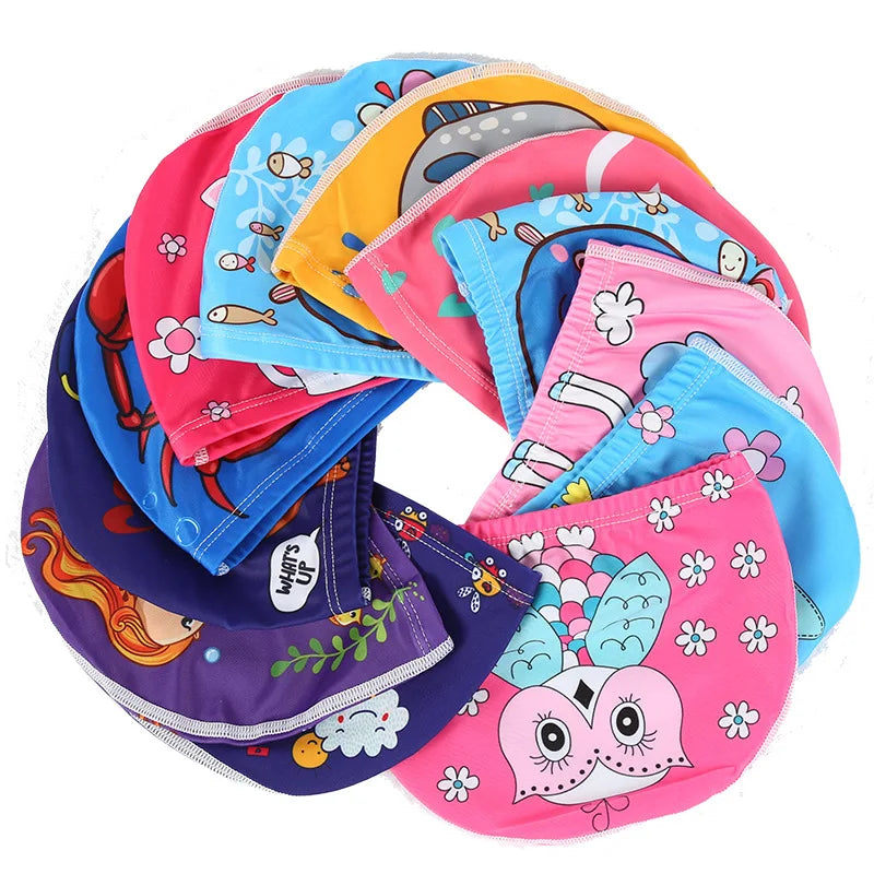 Children Cartoon Printed Swimming Cap