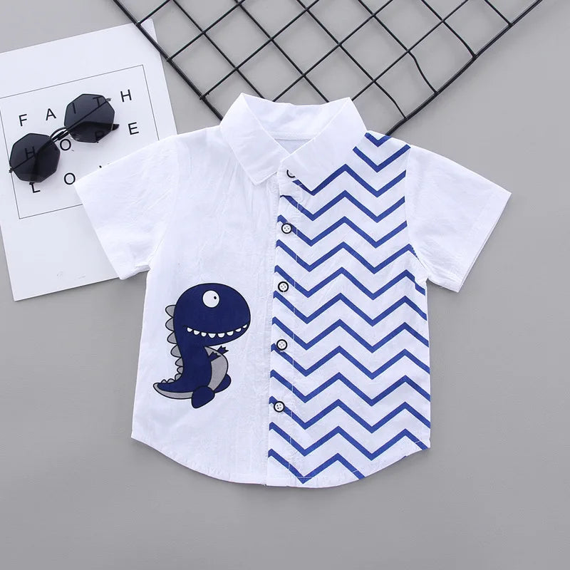 2Pcs Baby Boys Casual Shirt - Shorts Set