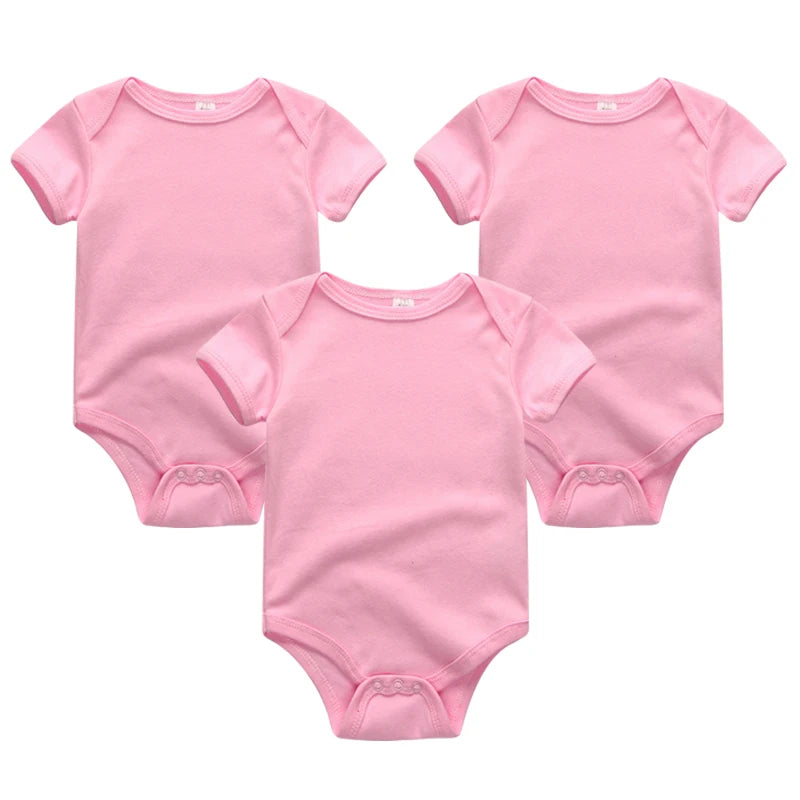 Baby Jumpsuits 3-Piece Newborn Set Bodysuit - 100% Cotton