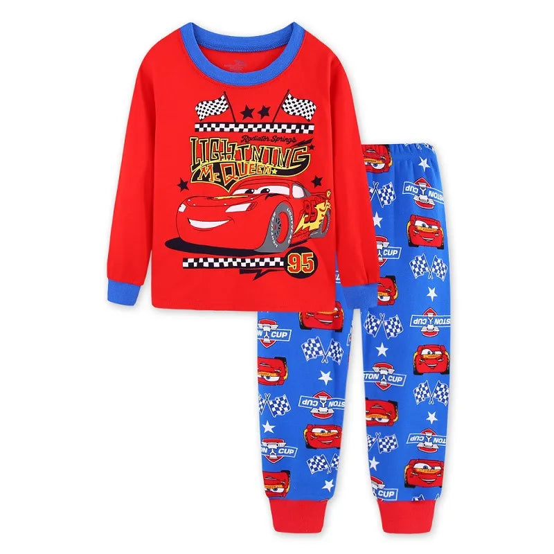 Speeding Stars Cotton McQueen PJs for Boys & Girls