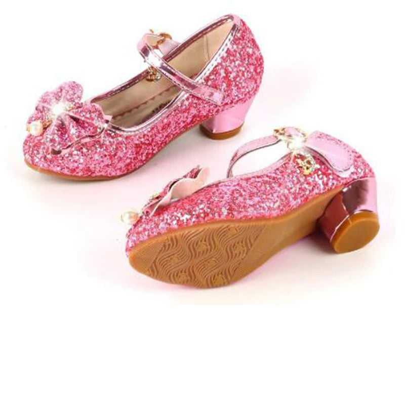 Diamond Bowknot Butterfly High Heel Shoes