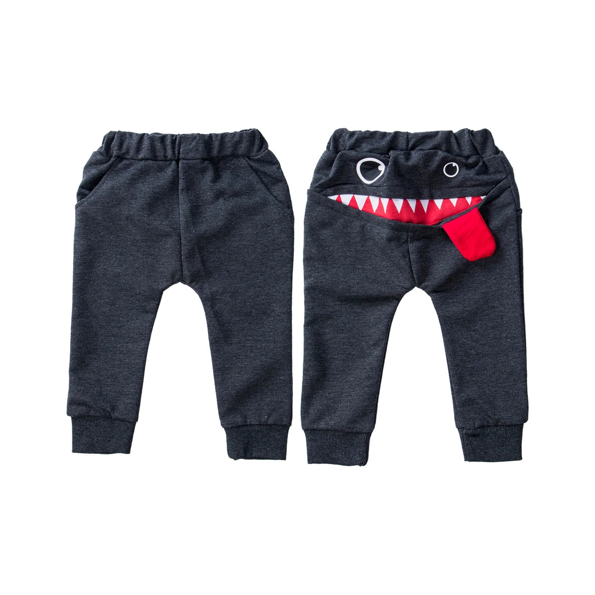 Kids Big Mouth Monster Print Baggy Jogger