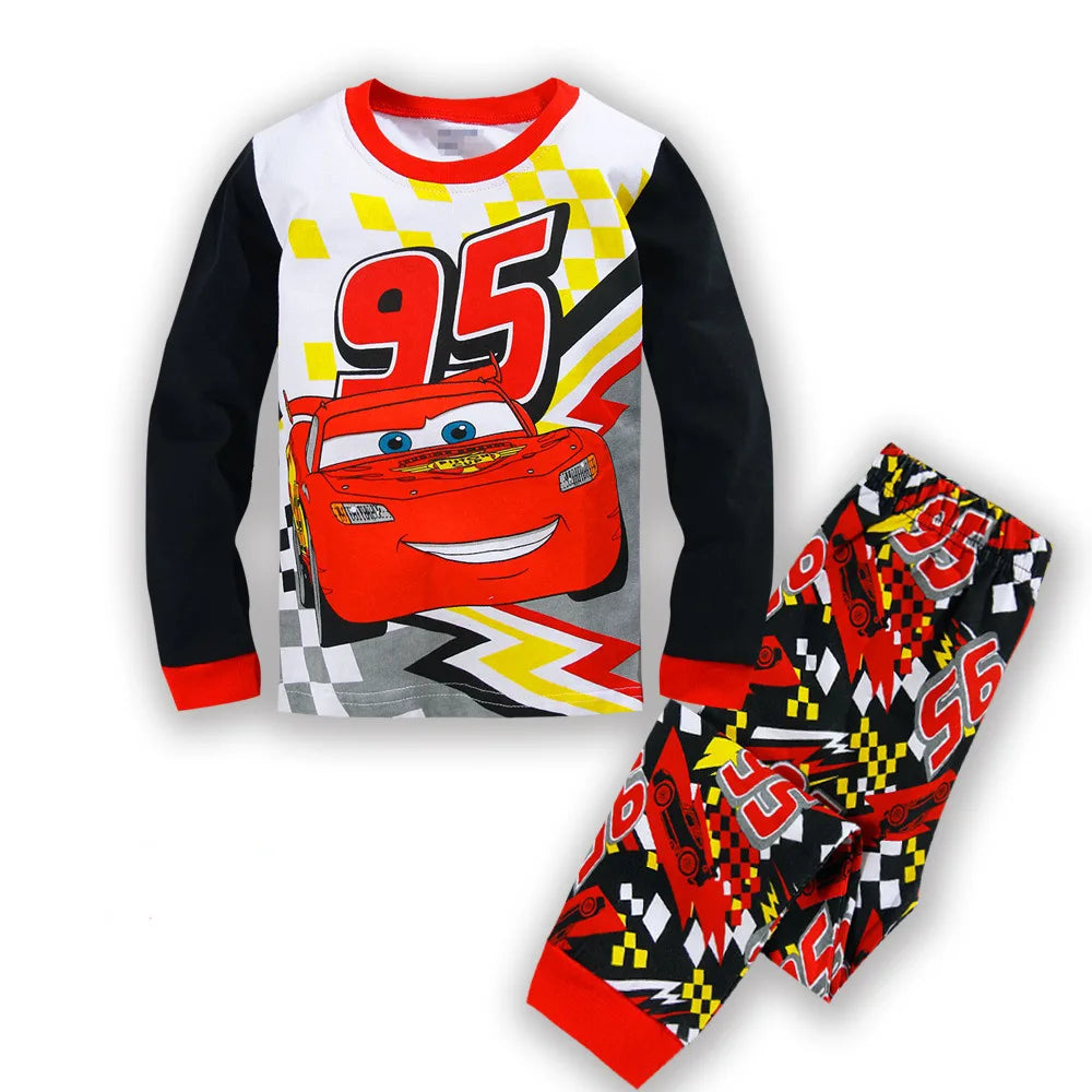 Speeding Stars Cotton McQueen PJs for Boys & Girls