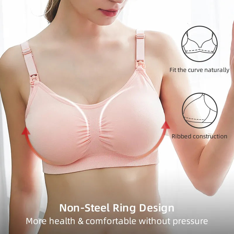 Breastfeeding Underwear Seamless Maternity Bra Push Up