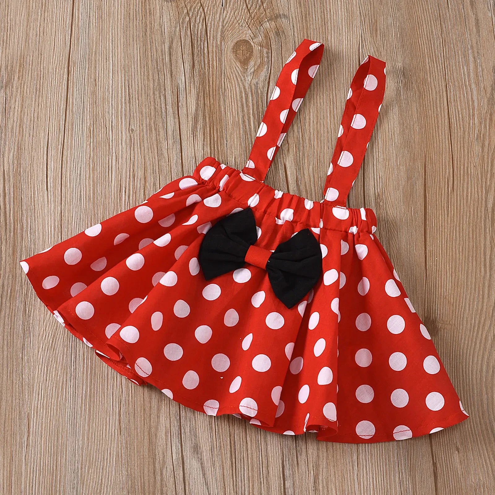 Polka Dot Minnie Dress Set with Headband