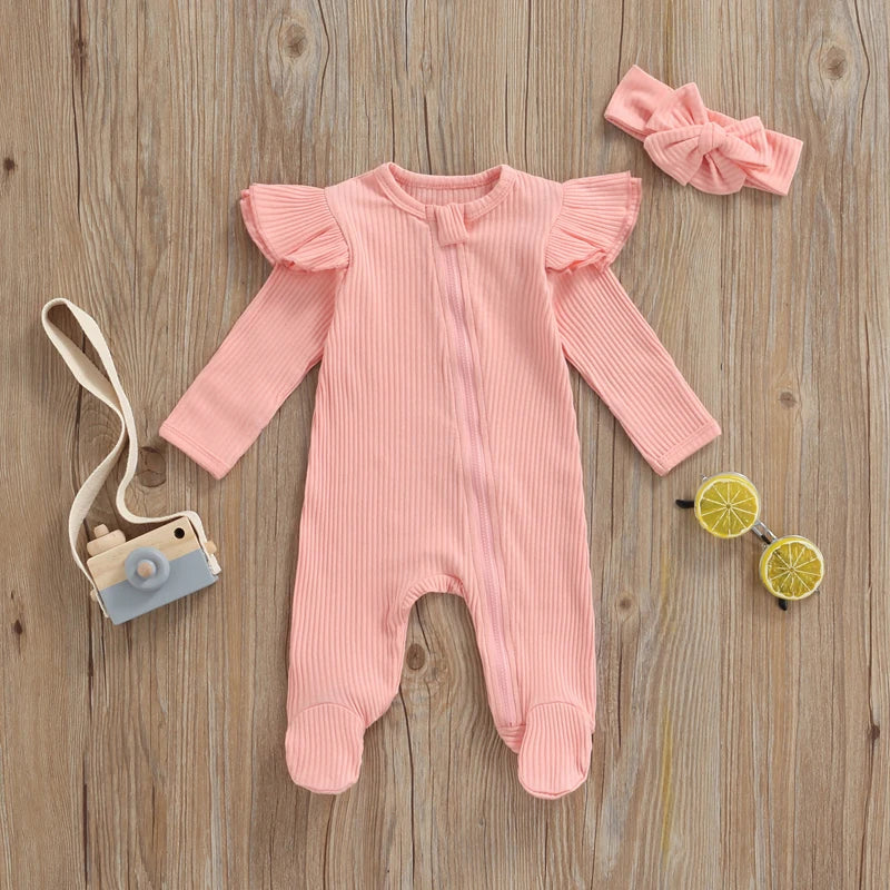 FOCUSNORM Cozy Rompers: 5 Colors for Baby Fun