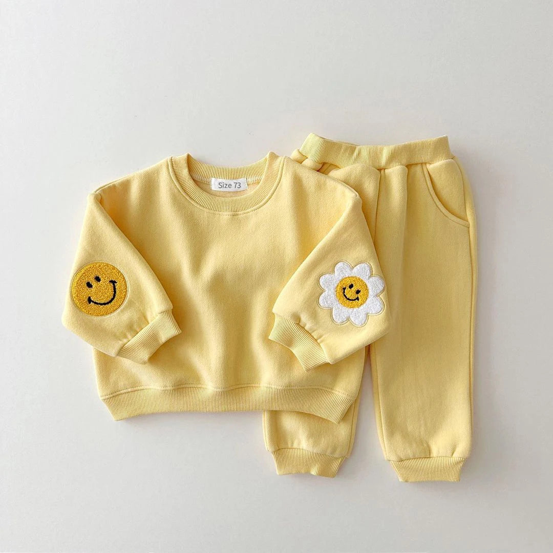 Embroidered Fleece Tracksuit: Toddler Comfort