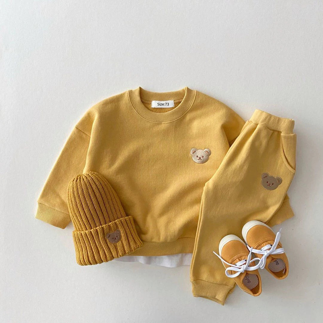 100% Cotton 2PCs Set Sweatshirt & Pant