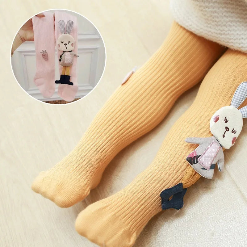 Cartoon Rabbit Baby Girl Tights