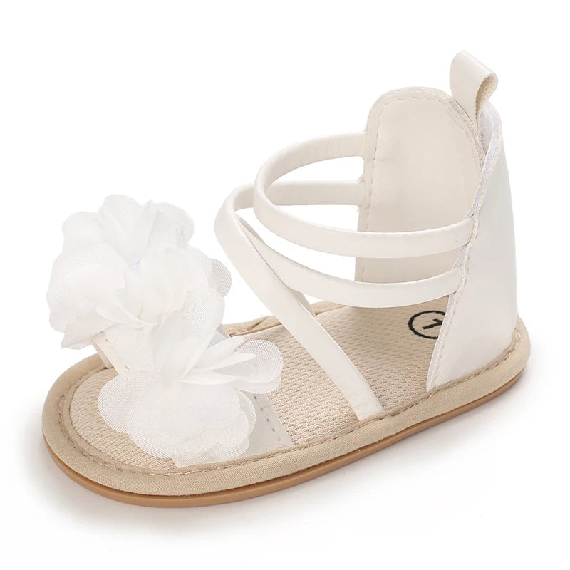 Baby Girl Anti-Slip Flower Lace Flat Sandals