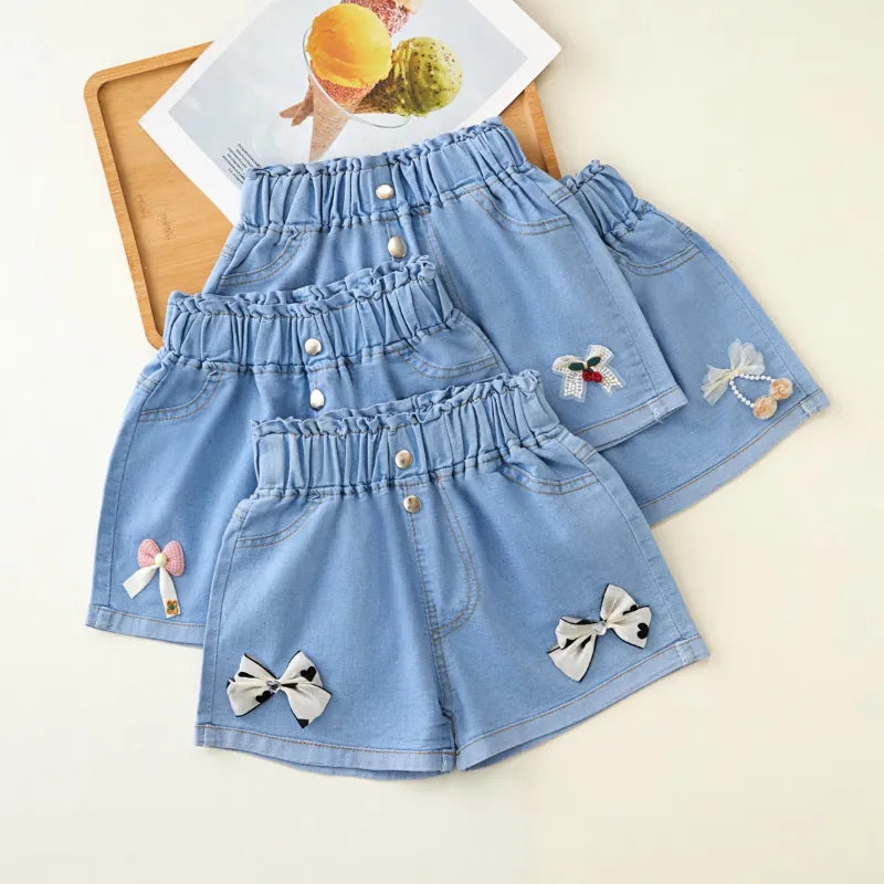 Kids' Baby Summer Denim Shorts: Cute and Cool Casual Bottoms for Girls