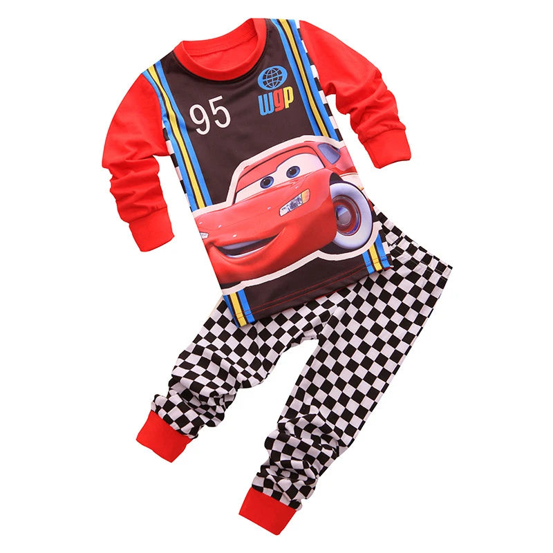 Speeding Stars Cotton McQueen PJs for Boys & Girls