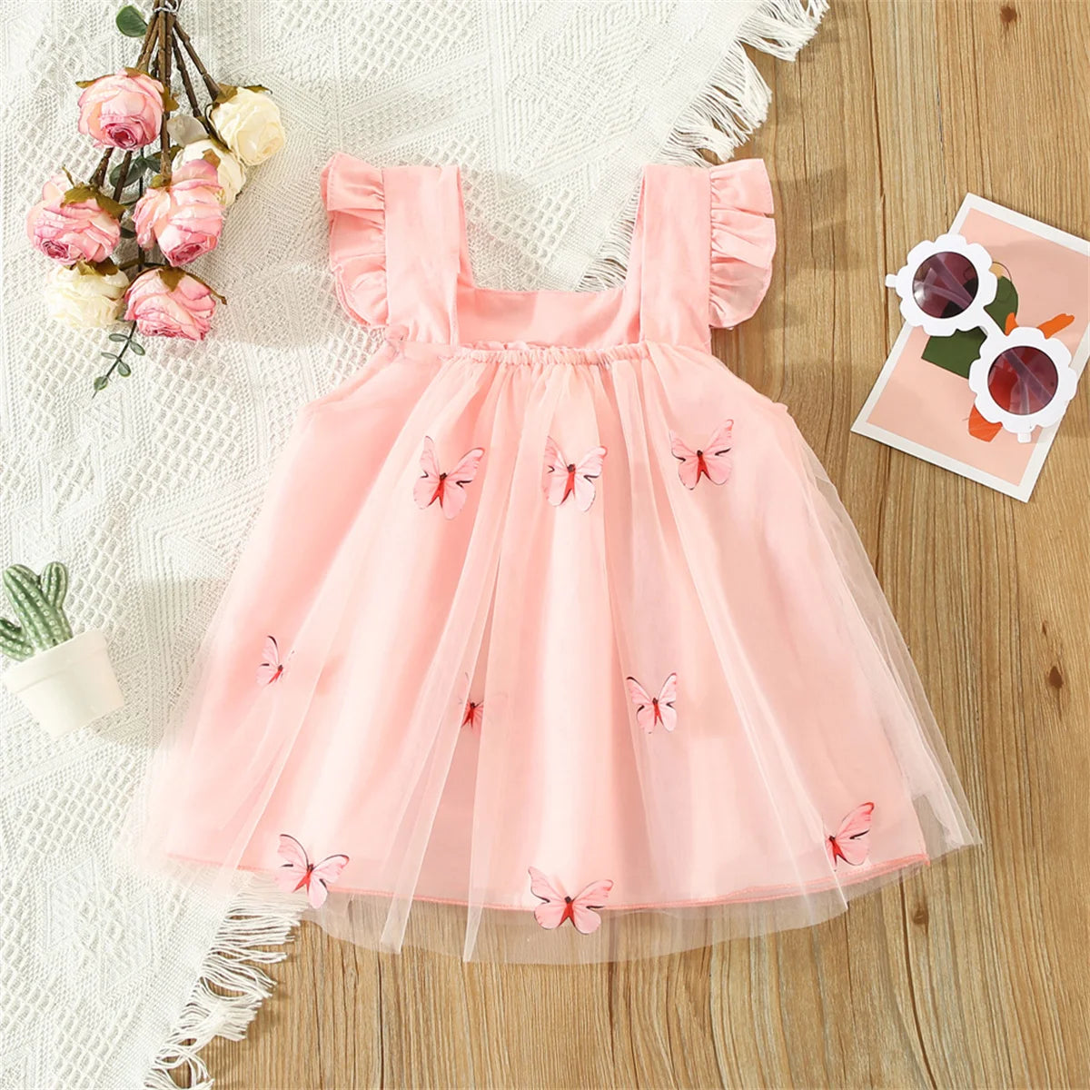 Sweet Beauty Tulle Ruffled Dress