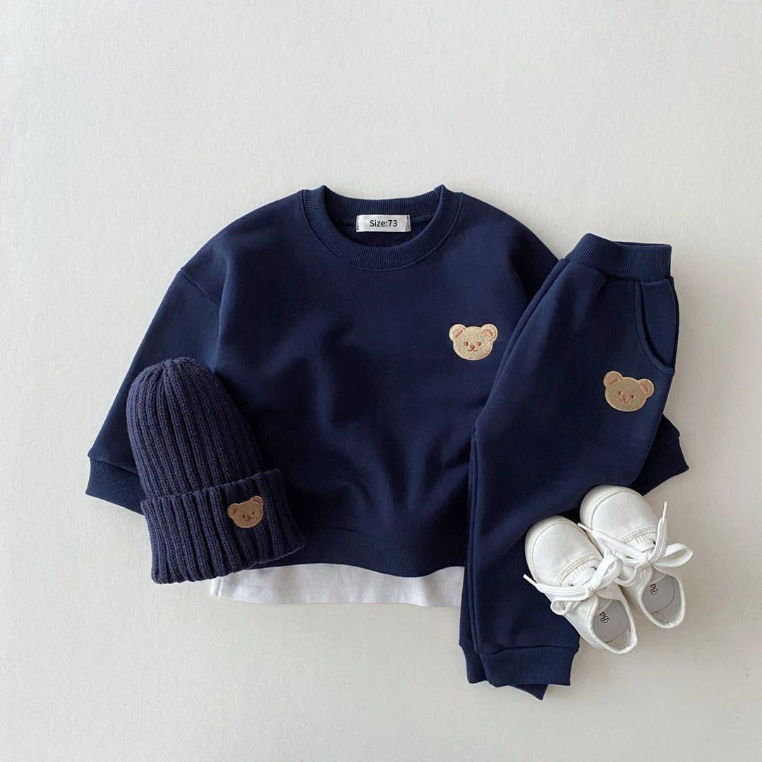 Sports Bear 2PCS Set: Top & Sweatpant