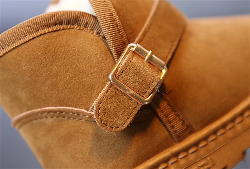 Winter Boots with Inner fleece lining & side buckle