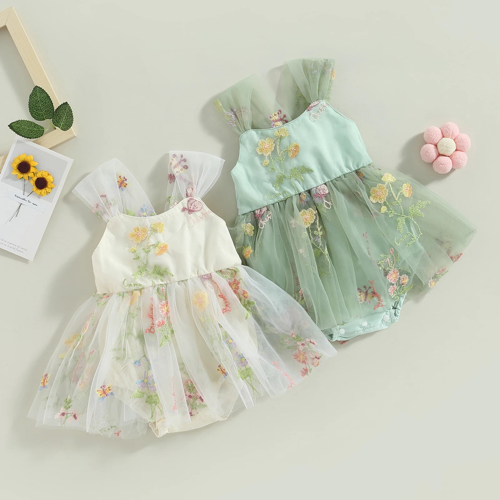 Citgeett Floral Bodysuit Dress: Summer Fun for Babies