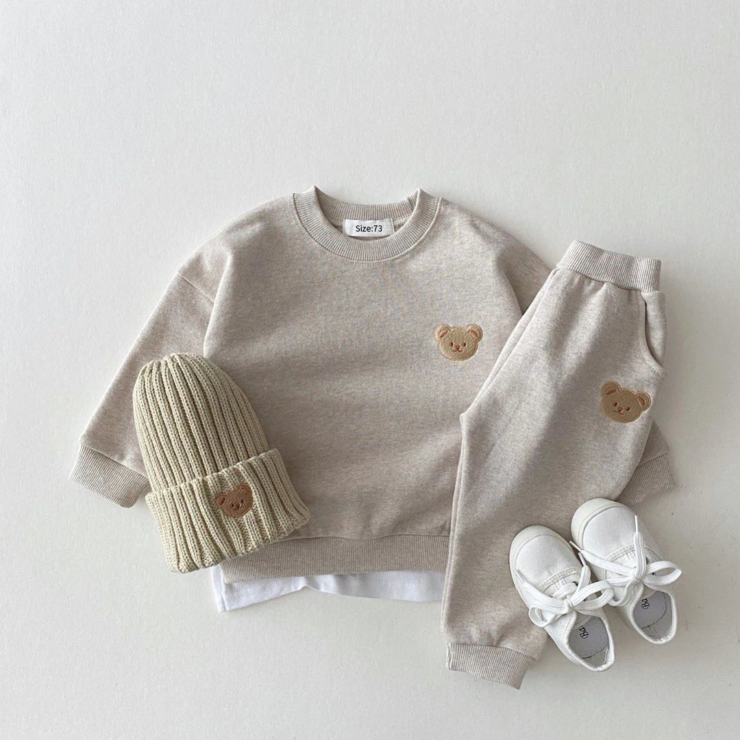 100% Cotton 2PCs Set Sweatshirt & Pant