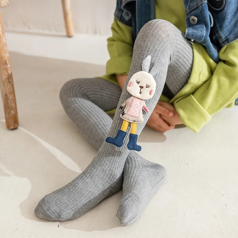 Cartoon Rabbit Baby Girl Tights