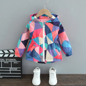 Girls Butterfly Appliques Casual Jacket