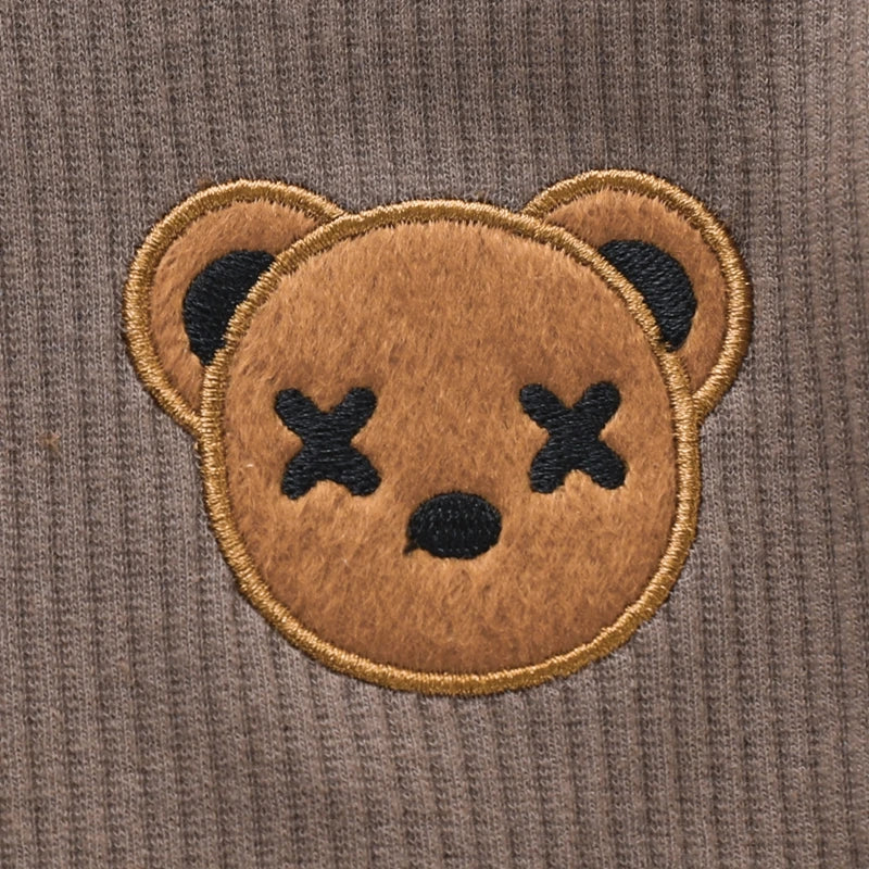 Bear Patch Toddler Casual Set: Top & Sweatpant