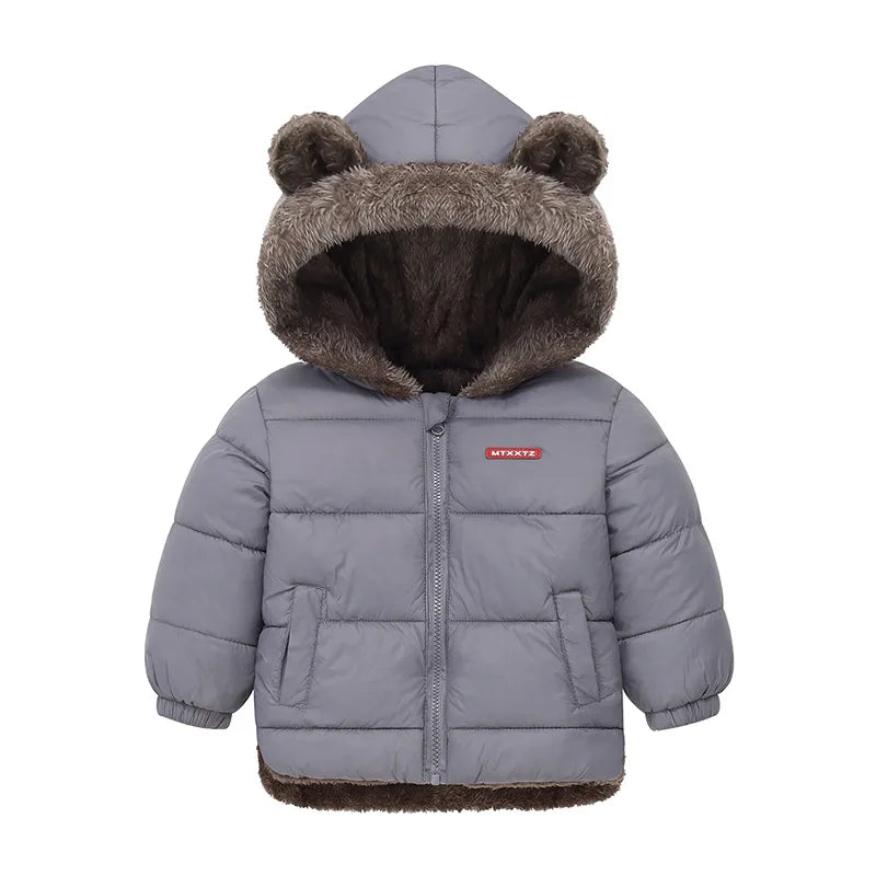 Hooded Thick Fleece Winter Jacket