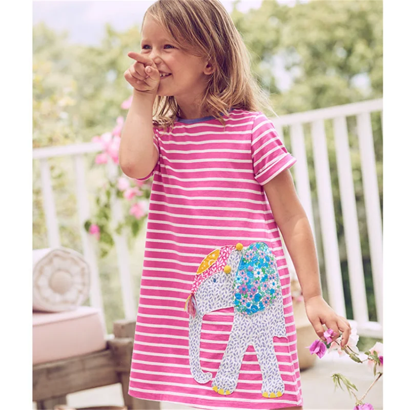 Girls Short Sleeve Cotton Dress