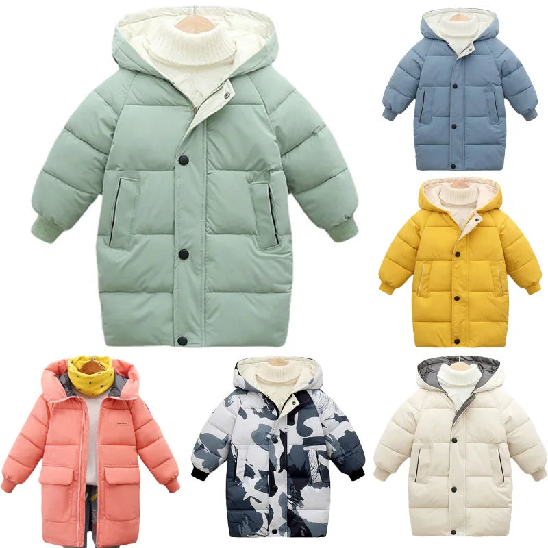 Long Warm Thick Padded Parka Winter coat