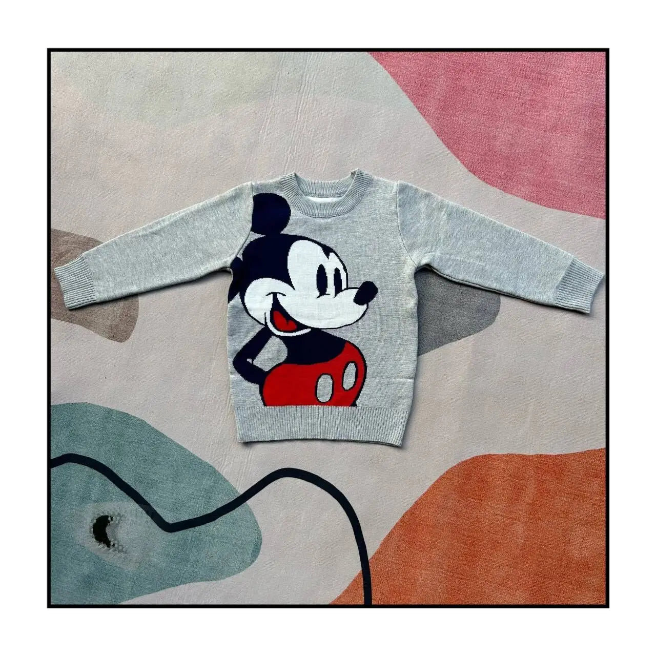 Mickey Pullover Knitted Warm Sweater