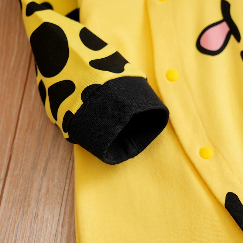 Cow Print Long Sleeve Bodysuit