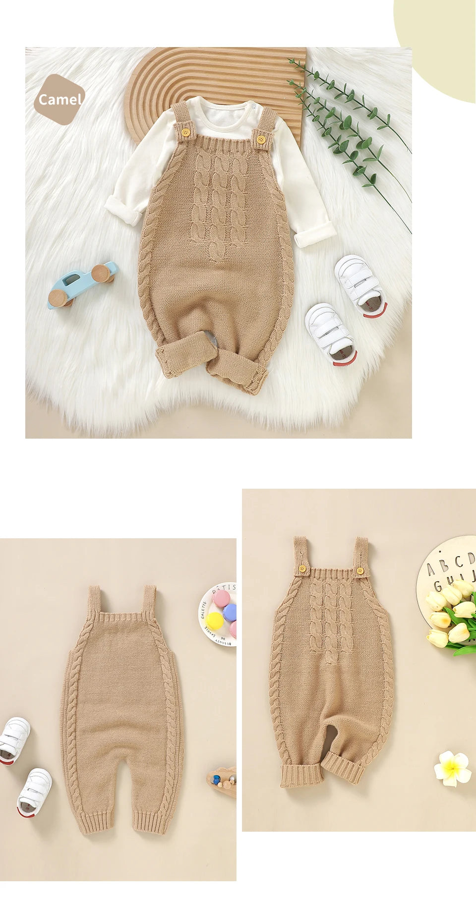 Knitted Sleeveless Soft Baby Romper