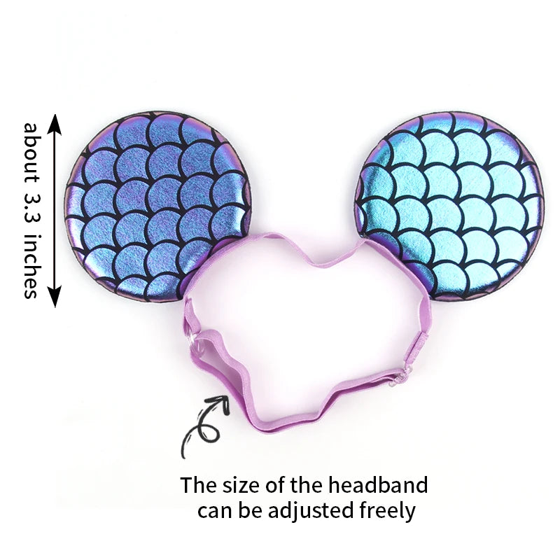 Disney Mickey 3.3" Ears Elastic Headband