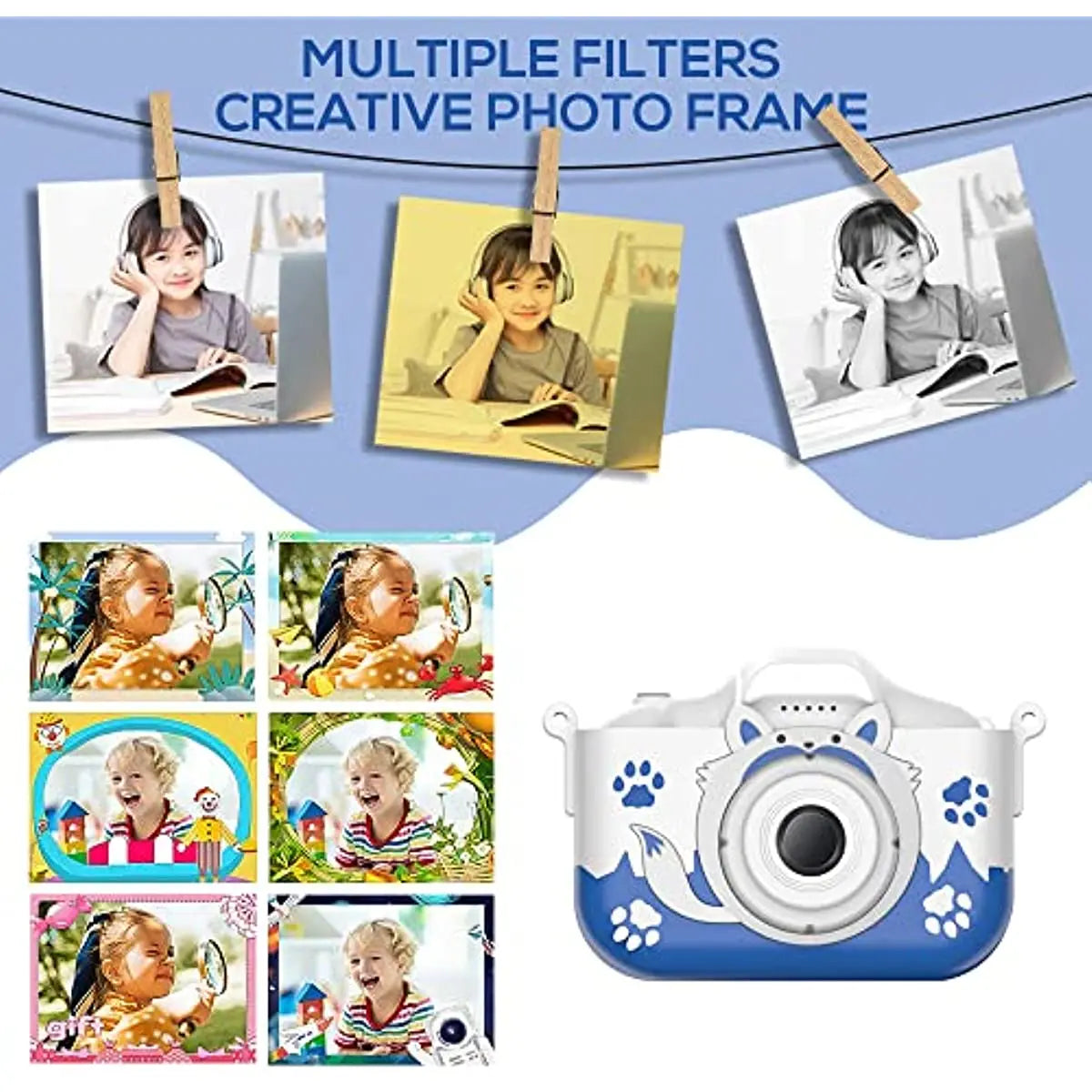 HD 1080P Kids Digital Camera: Capture Memories with Fun and Ease!