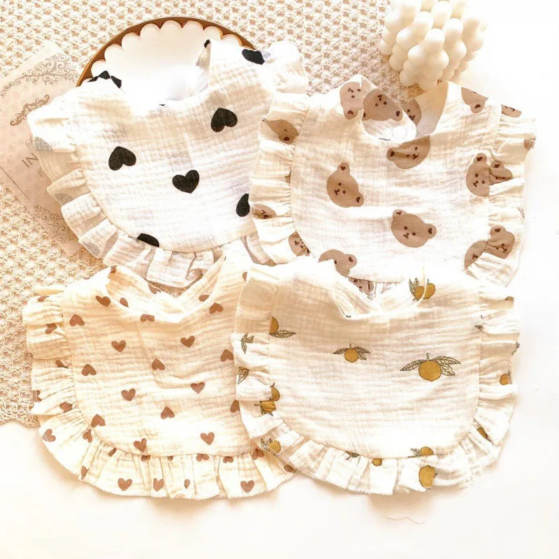 Feeding Essentials: Adorable Newborn Bibs and Burp Cloths