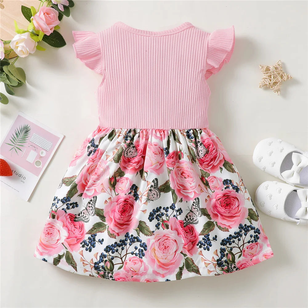 Adorable Floral Dress with Bow