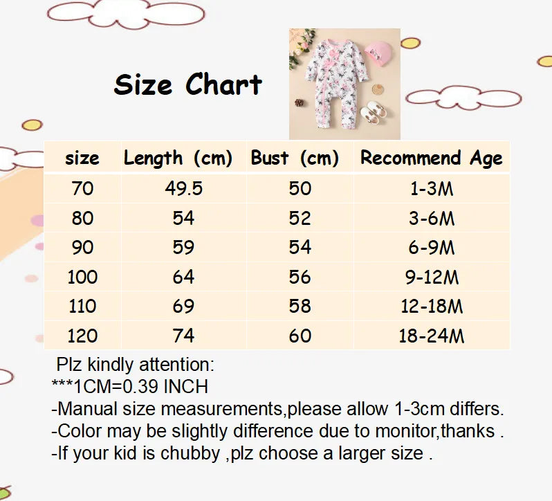 Floral Charm Baby Girl Romper Bodysuit