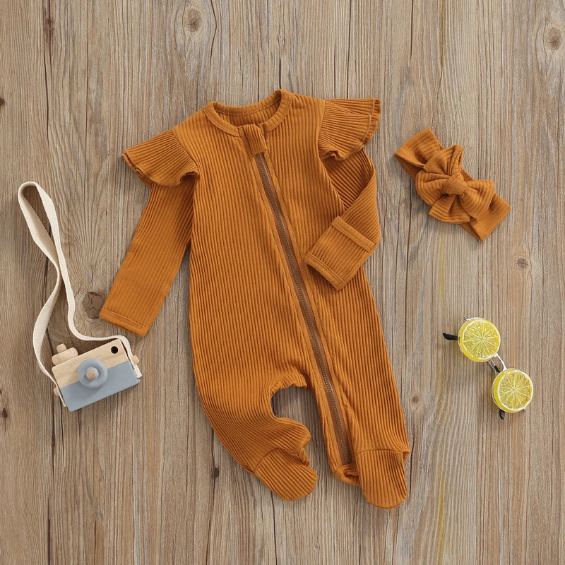 FOCUSNORM Cozy Rompers: 5 Colors for Baby Fun