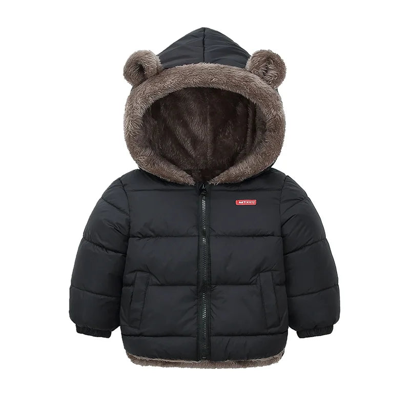 Hooded Thick Fleece Winter Jacket