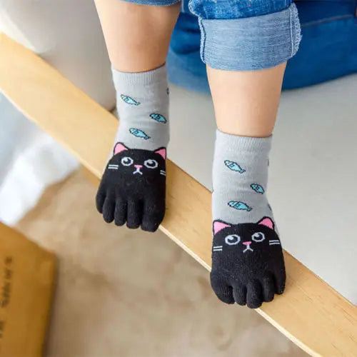 Cotton Animal Toe Socks