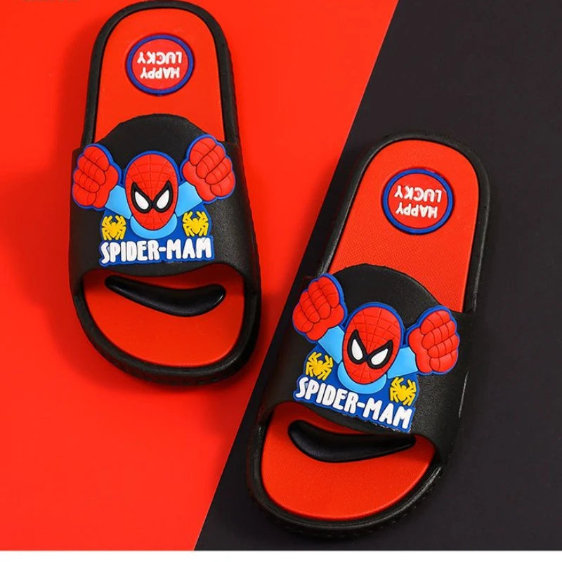 Children's Slippers Boys' Summer School Children's 2-9 years old Indoor Household Anti-skid Boys Sandals Red Blue Shoes