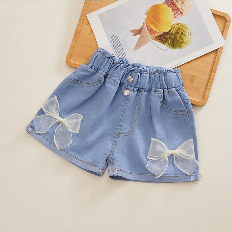 Kids' Baby Summer Denim Shorts: Cute and Cool Casual Bottoms for Girls