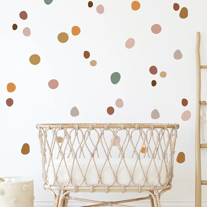 Bohemia Circle Stones Wall Stickers Set