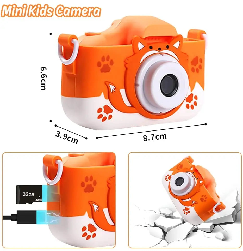 HD 1080P Kids Digital Camera: Capture Memories with Fun and Ease!