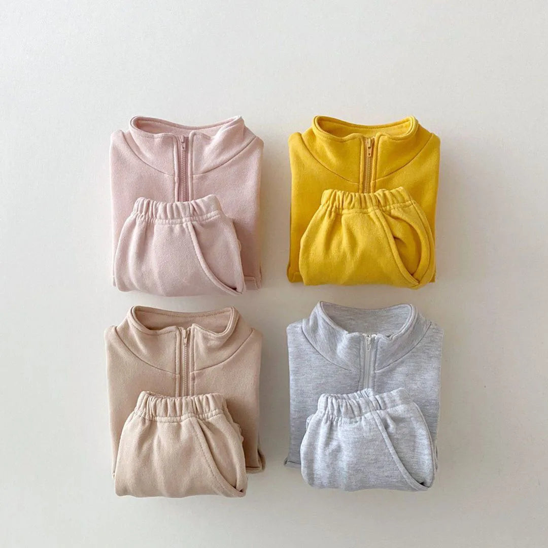 Cozy Cotton Tracksuit: Baby & Toddler Comfort