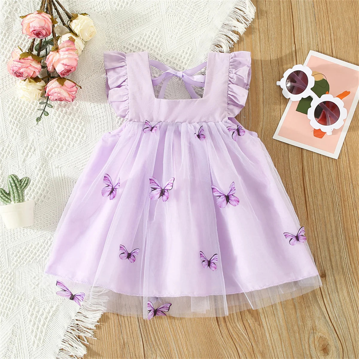 Sweet Beauty Tulle Ruffled Dress