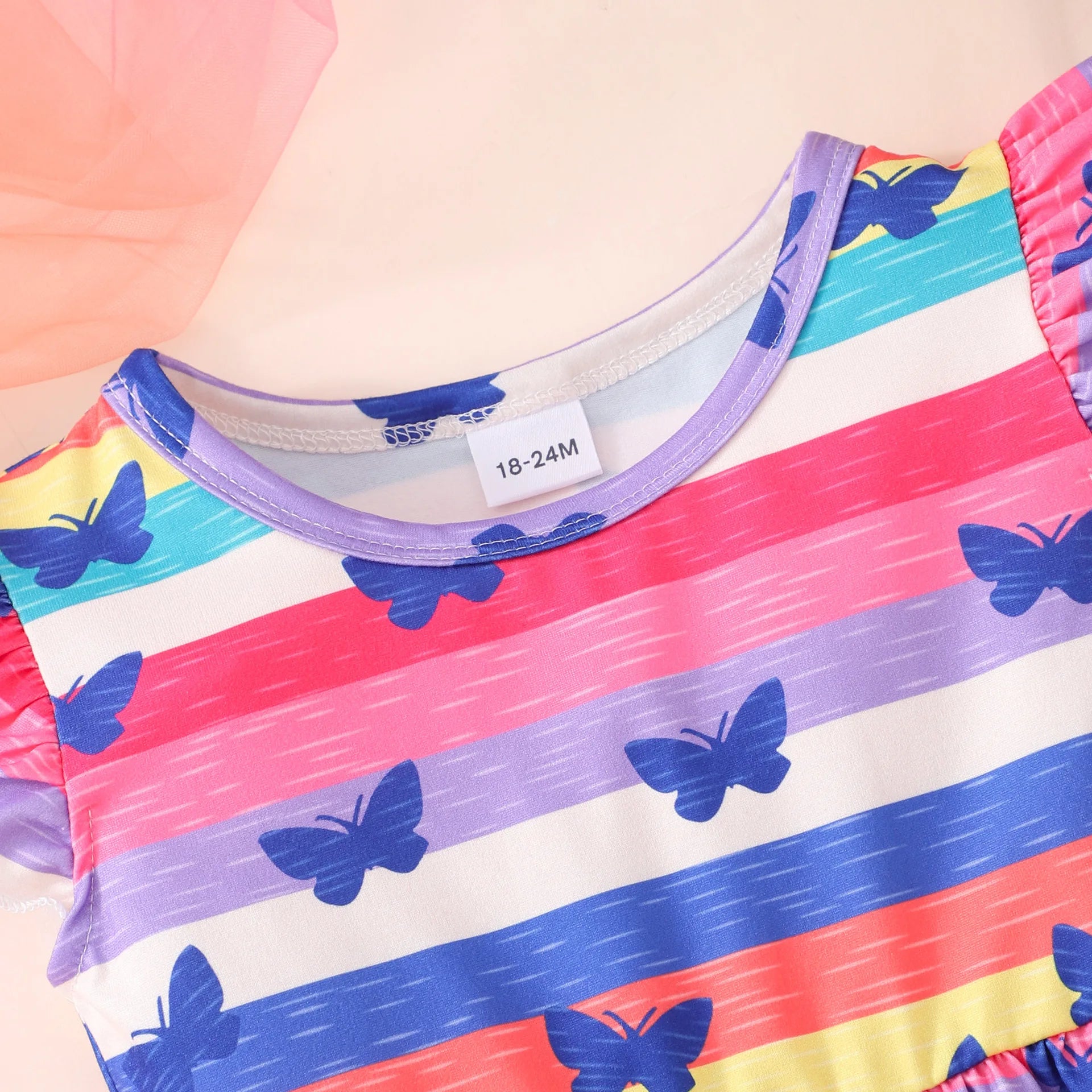 Girls Flying Sleeve Butterfly Dress