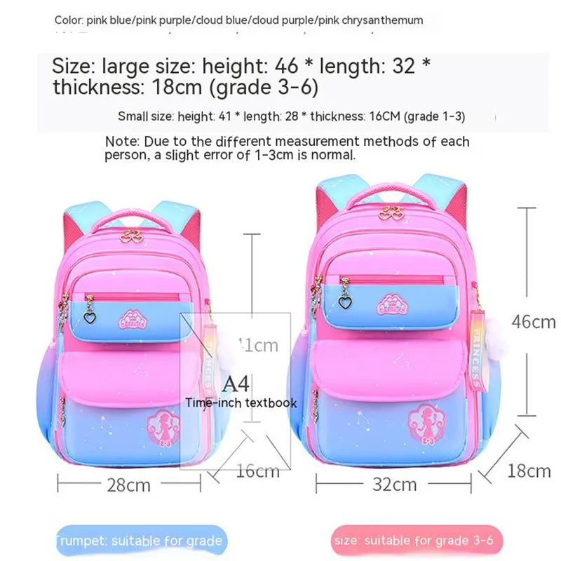 Orthopedic Primary School Bags for Girls